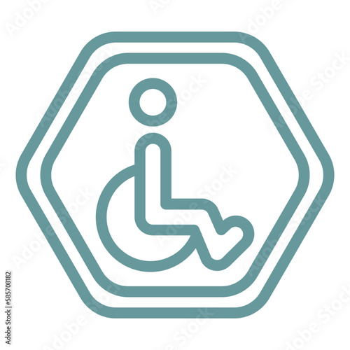 Vector Design Disabled Icon Style