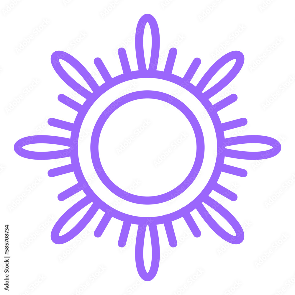 Vector Design Sun Icon Style
