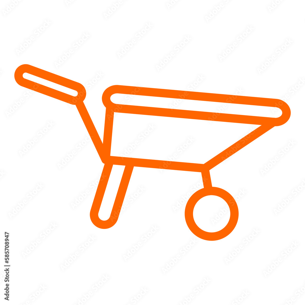 Vector Design Wheelbarrow Icon Style Vector Design Wheelbarrow Icon Style