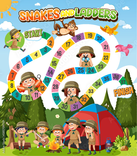 Wallpaper Mural Simple board game for children template Torontodigital.ca