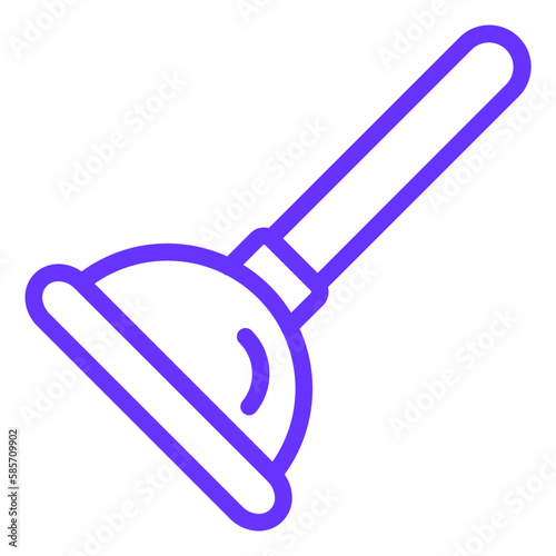 Vector Design Plunger Icon Style