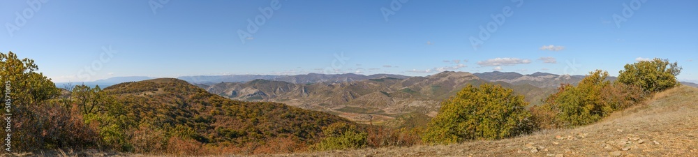 Panorama from top of Perchem Mountain, Sudak, Crimea, Russia. Panorama from top of Perchem Mountain, Sudak, Crimea, Russia.