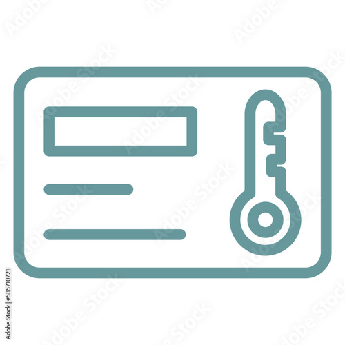 Vector Design Keycard Icon Style