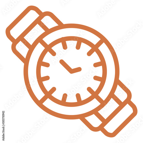 Vector Design Wristwatch Icon Style