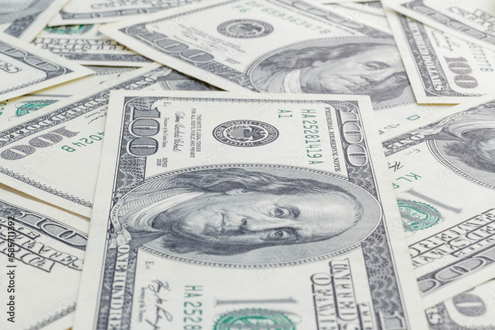 United States of America one hundred dollars banknotes