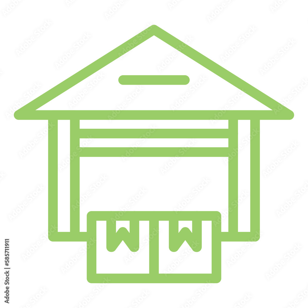 Vector Design Warehouse Icon Style Vector Design Warehouse Icon Style