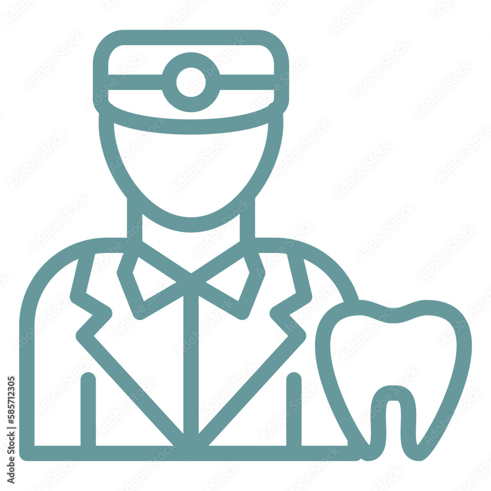 Vector Design Male Dentist Icon Style Vector Design Male Dentist Icon Style
