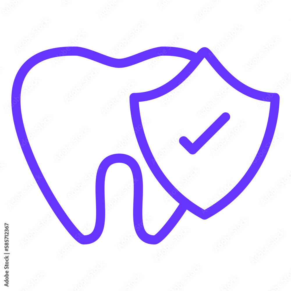 Vector Design Tooth Protection Icon Style Vector Design Tooth Protection Icon Style