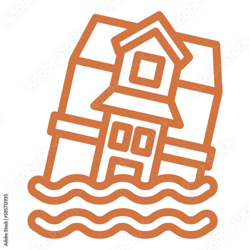 Vector Design Flood Icon Style
