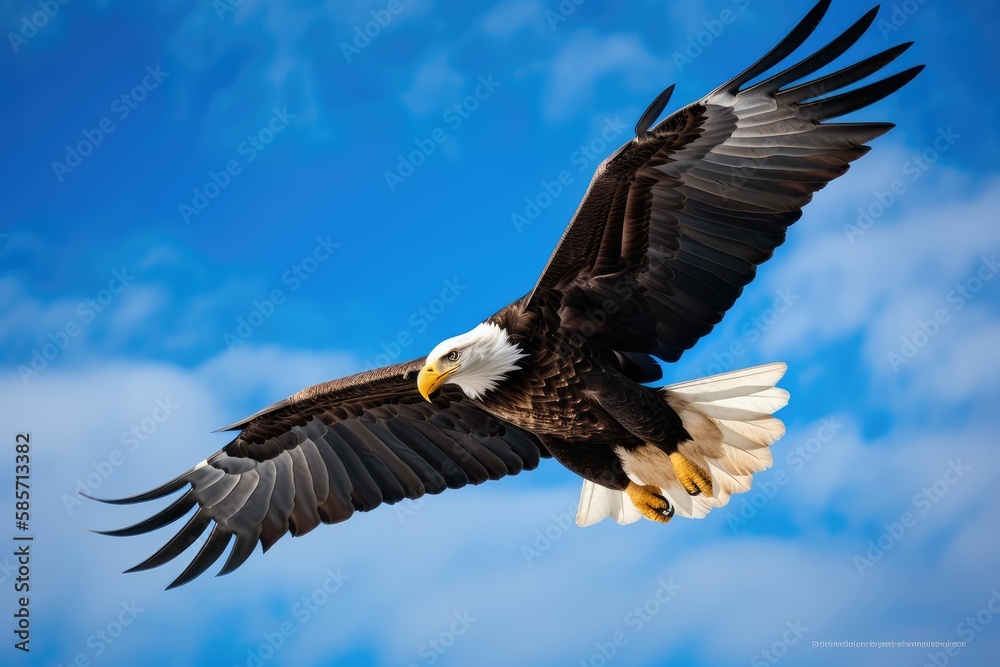 American bald eagle, generative AI American bald eagle, generative AI