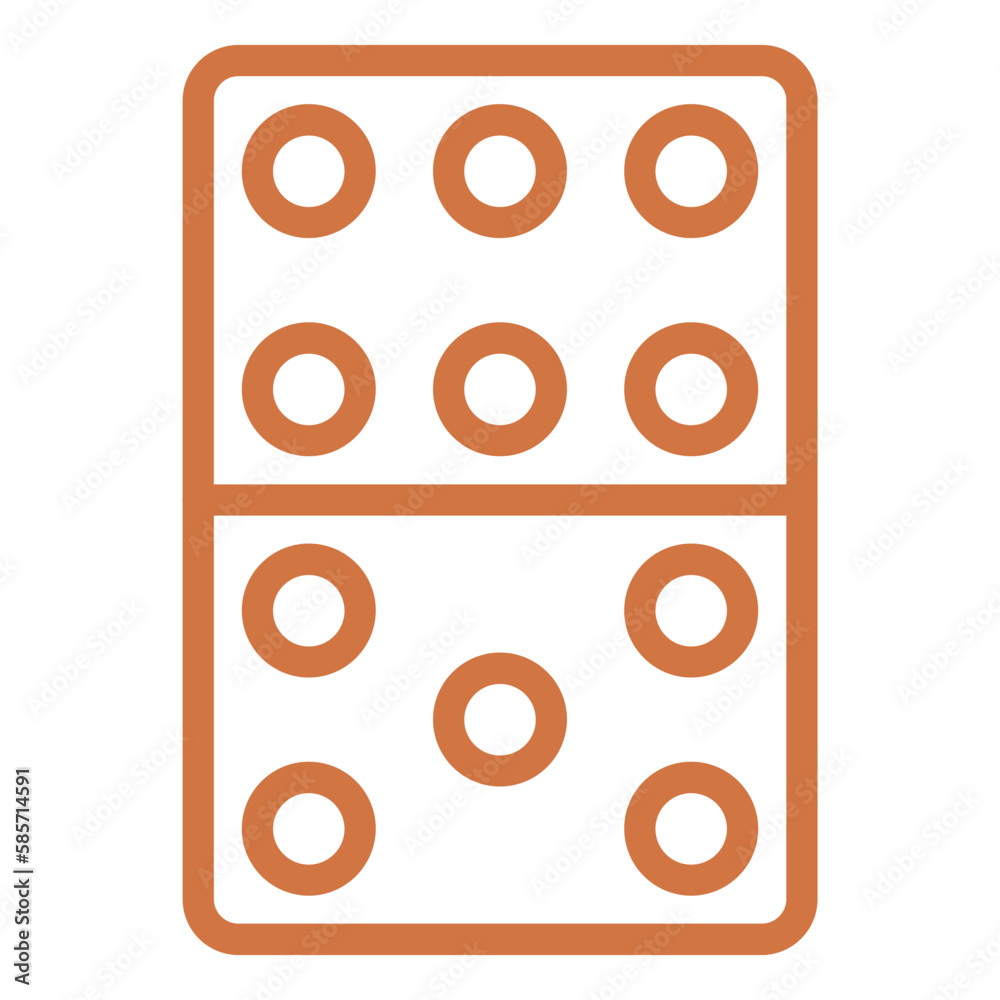 Vector Design Domino Icon Style Vector Design Domino Icon Style