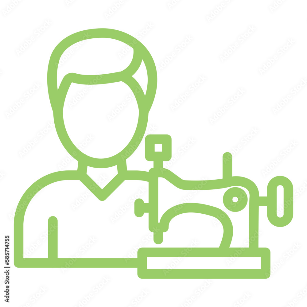 Vector Design Tailor Icon Style
