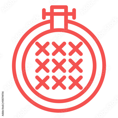 Vector Design Cross Stitch Icon Style