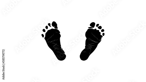 human footprint silhouette