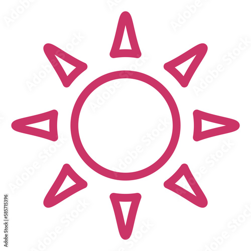 Vector Design Sun Icon Style