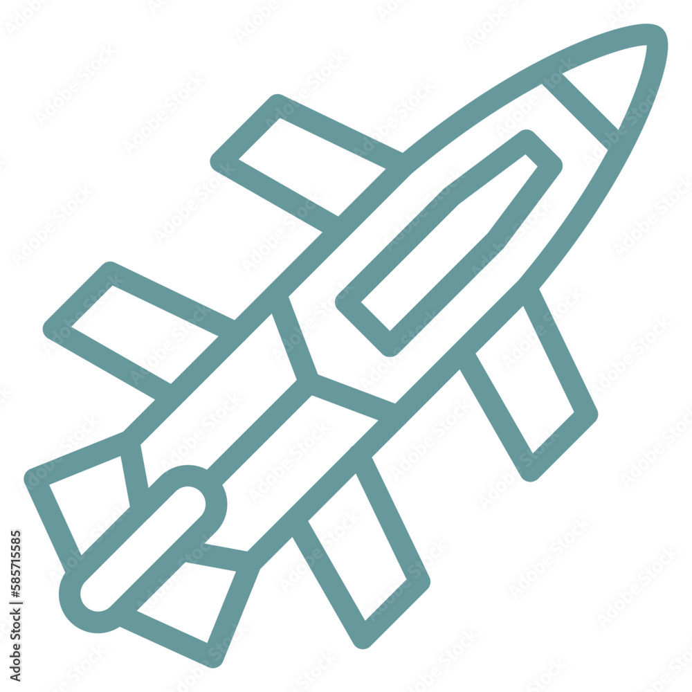 Vector Design Army Rocket Icon Style Vector Design Army Rocket Icon Style
