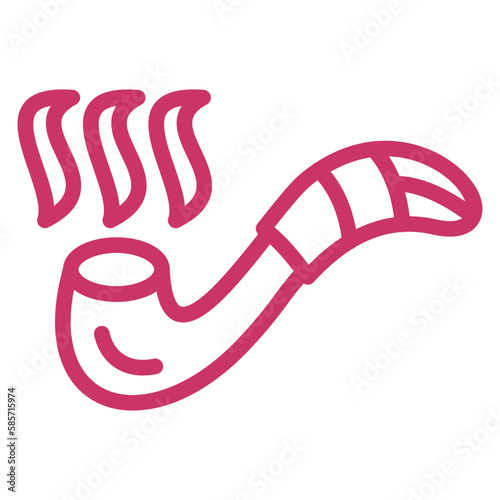Vector Design Smoking Pipe Icon Style
