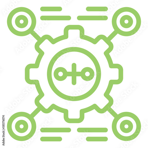 Vector Design Automate Icon Style