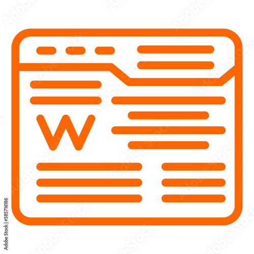 Vector Design Wikipedia Icon Style
