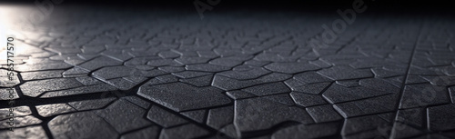 Wallpaper Mural Illustration of a black and white tiled floor pattern created with Generative AI technology Torontodigital.ca