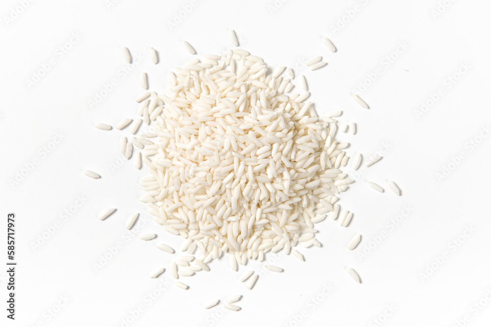 Organic glutinous rice or sticky rice isolated on white background. Organic glutinous rice or sticky rice isolated on white background.