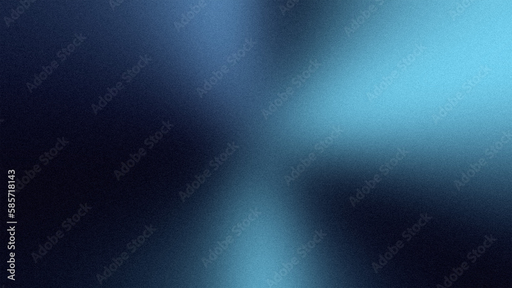 Abstract blue colors gradient wave on black background, blurry lights on dark noise texture, copy space Abstract blue colors gradient wave on black background, blurry lights on dark noise texture, copy space