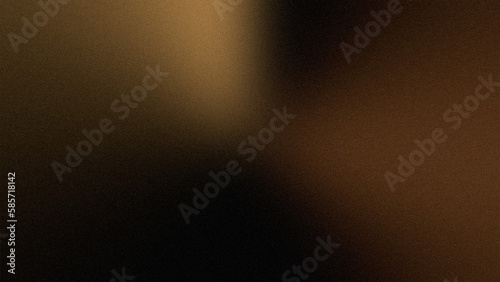 Abstract gold colors gradient wave on black background, blurry lights on dark noise texture, copy space