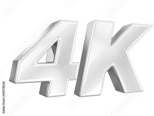 4K Follower Silver Number 