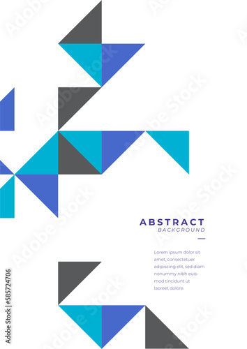 Vector abstract modern geometric shapes background