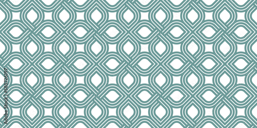 Geometric seamless pattern, vector trendy vintage tiling endless background, geometrical decorative grid.