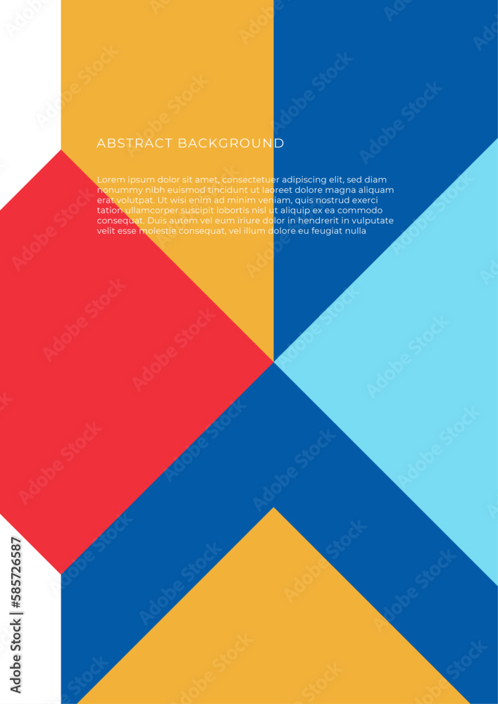 vector flat design abstract shapes poster template vector flat design abstract shapes poster template
