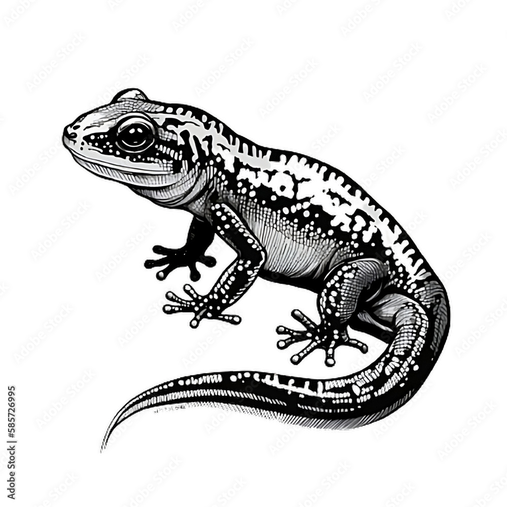 Naklejka premium Salamander