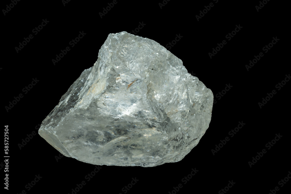 mineral stone isolated on black background