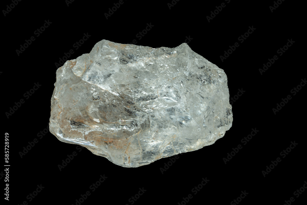mineral stone isolated on black background
