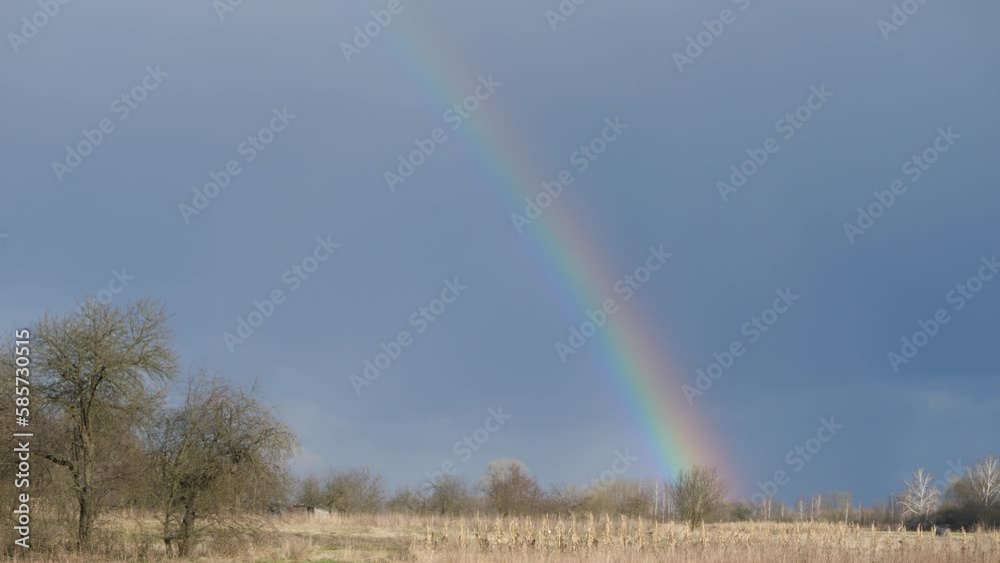 The rainbow is a beautiful natural phenomenon.
A rainbow is formed as a result of refraction, reflection of light in water droplets. It can be observed when sunlight hits a rain cloud leaving us.
The rainbow is a beautiful natural phenomenon.
A rainbow is formed as a result of refraction, reflection of light in water droplets. It can be observed when sunlight hits a rain cloud leaving us.