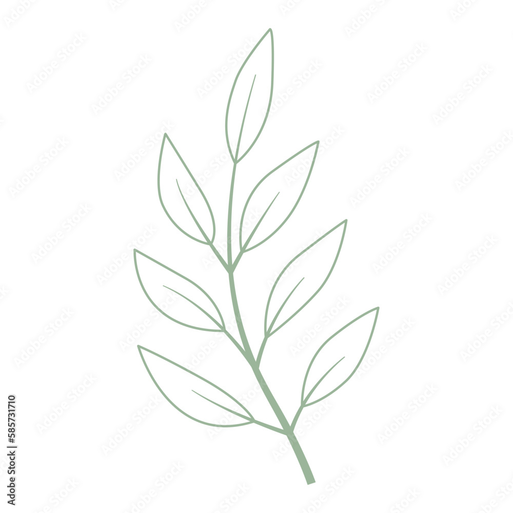 Aesthetic Leaves Outline Aesthetic Leaves Outline