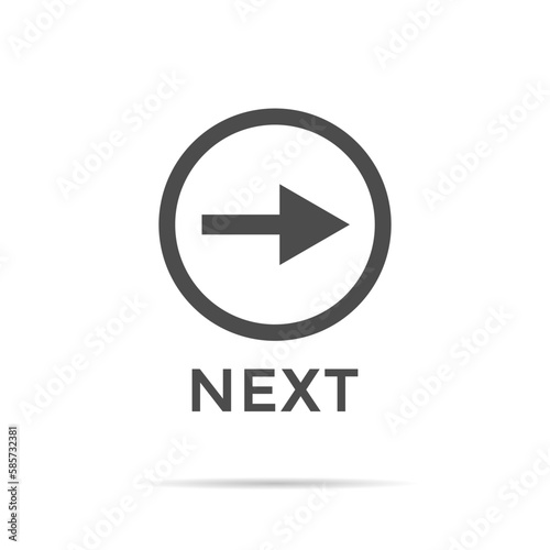 Free Download Next arrow icon vector in trendy style - GFXLoad