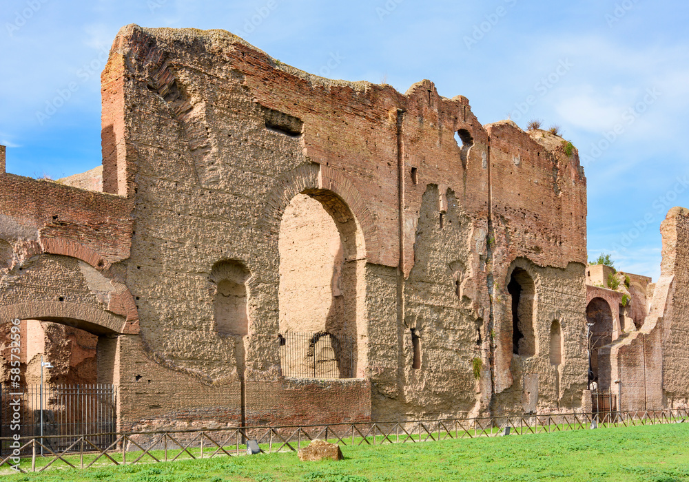 Baths of Caracalla (Terme di Caracalla) ruins in Rome, Italy