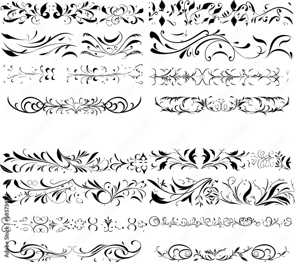 Decorative Lines SVG Bundle for Borders
