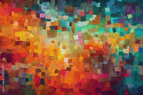 colorful and abstract background painting. Generative AI