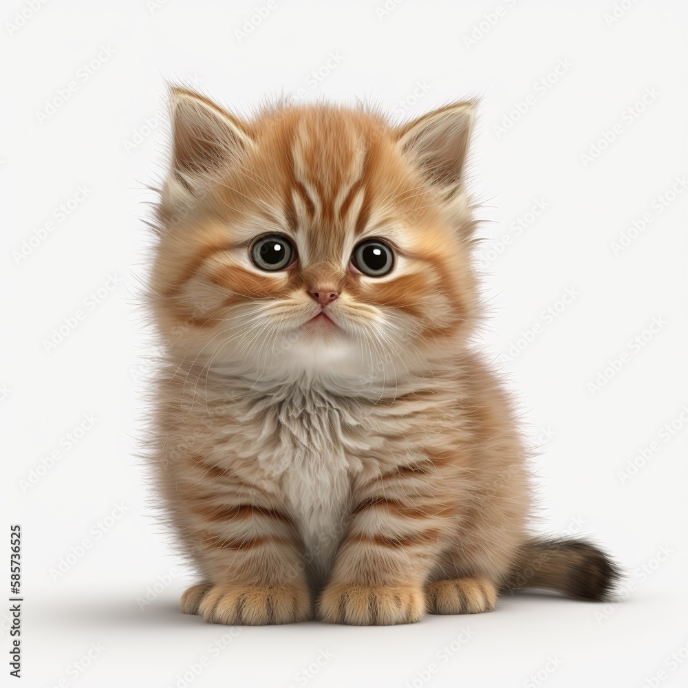 Cute kitten cat AI generated