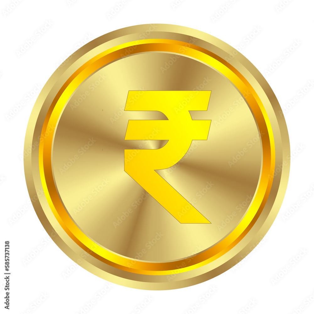 Obraz premium gold coin currency, realistic and luxurious gold coin treasure concept. 3d vector illustration
