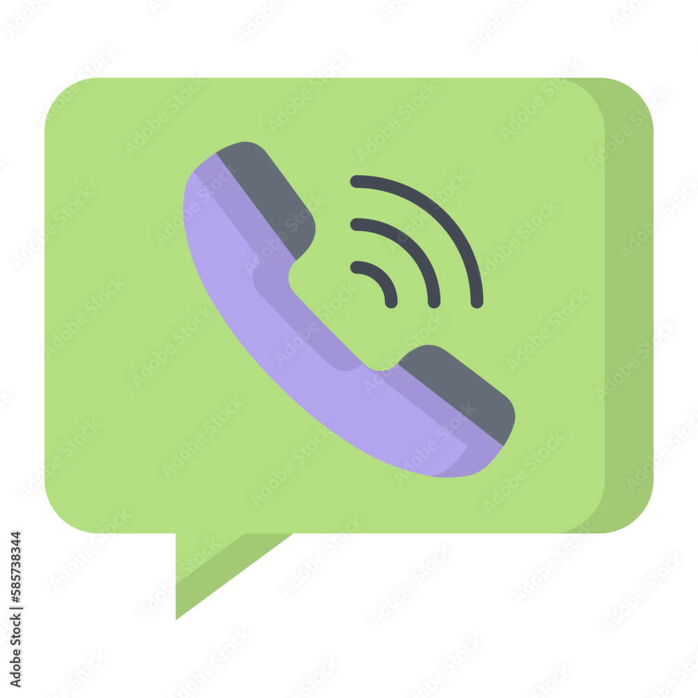 Fototapeta premium Voice Message Flat Icon