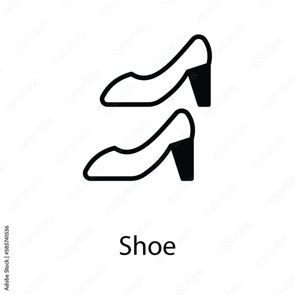 Shoe icon design stock illustration Shoe icon design stock illustration