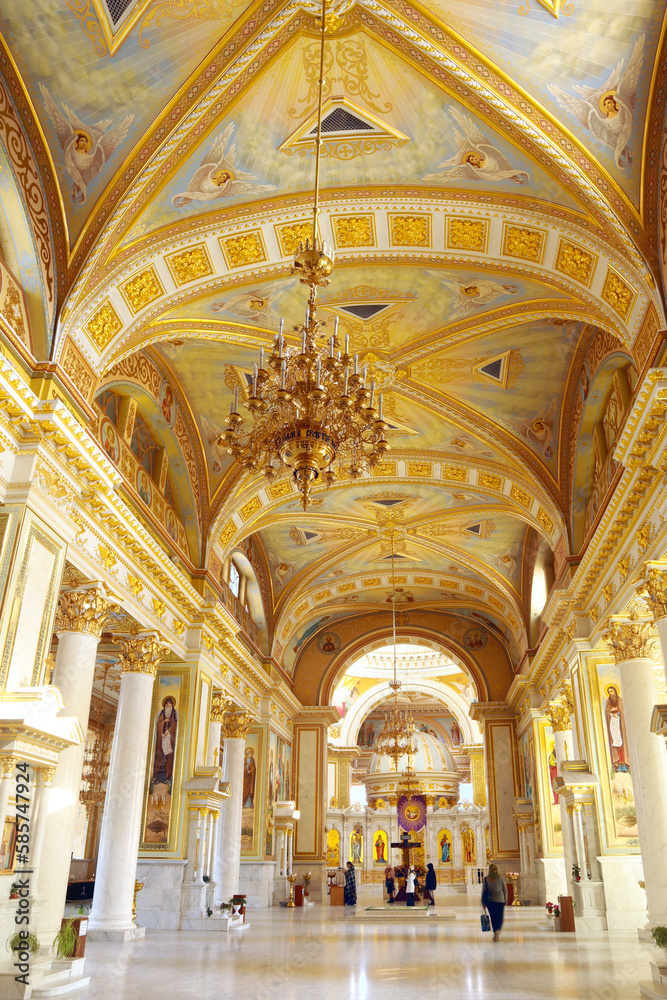 Interior of Transfiguration Cathedral in Odessa, Ukraine	
