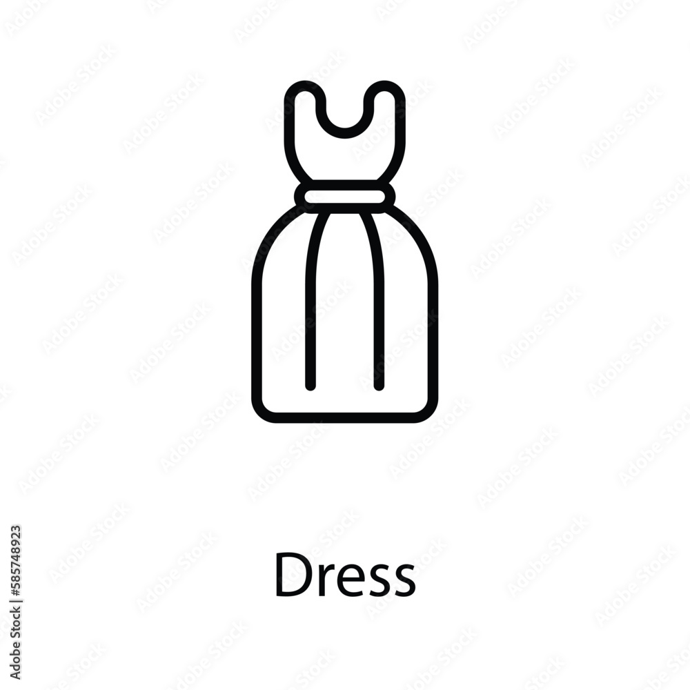 Dress icon design stock illustration Dress icon design stock illustration