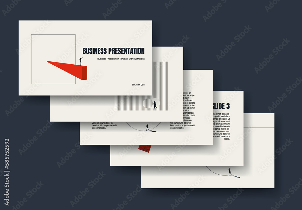 Think Outside the Box Presentation Template Stock Template | Adobe Stock