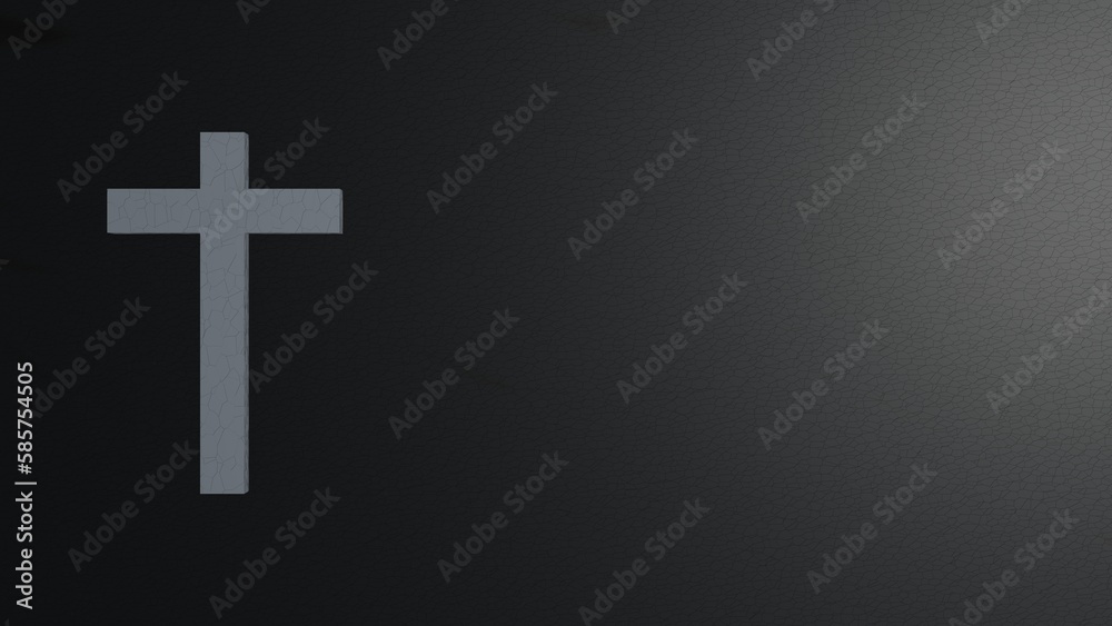 Fototapeta premium cross on the background, Jesus cross icon symbol