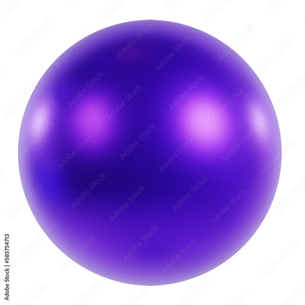 blue ball isolated on white background