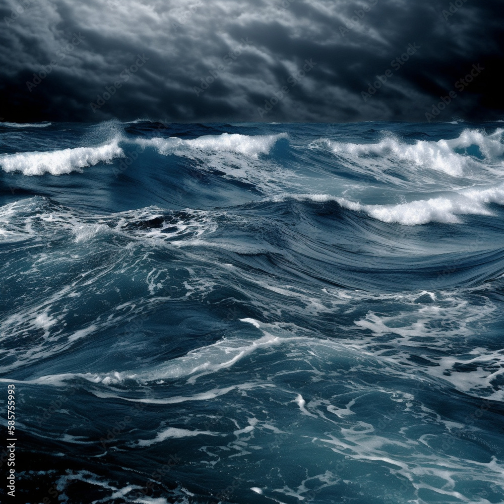 stormy sea wave